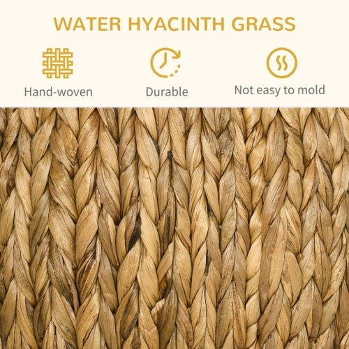 PawHut Wicker Cat Bed Cat House Stool With Washable Cushion, 44 X 43 X 41cm